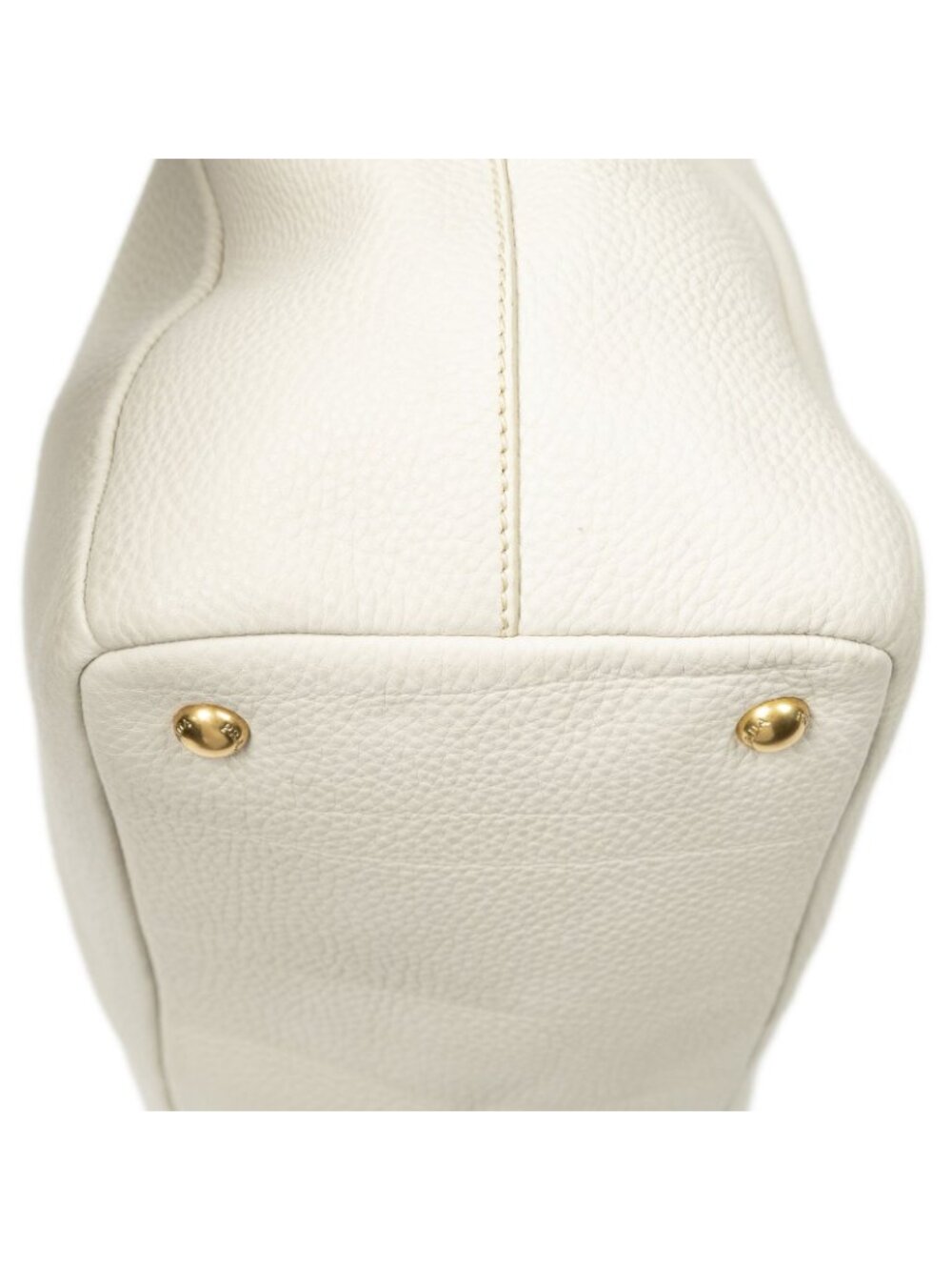 Prada Convertible Snap Button Tote Ivory Vitello Daino - Picture 7 of 10